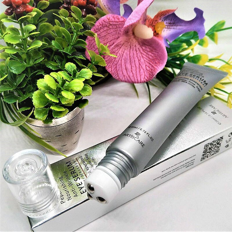 ARTISCARE Golden Eye Cream + Anti Wrinkles Eye Serum Roller Massager Anti Fine Lines Dark Circles Anti-Aging Eye Care