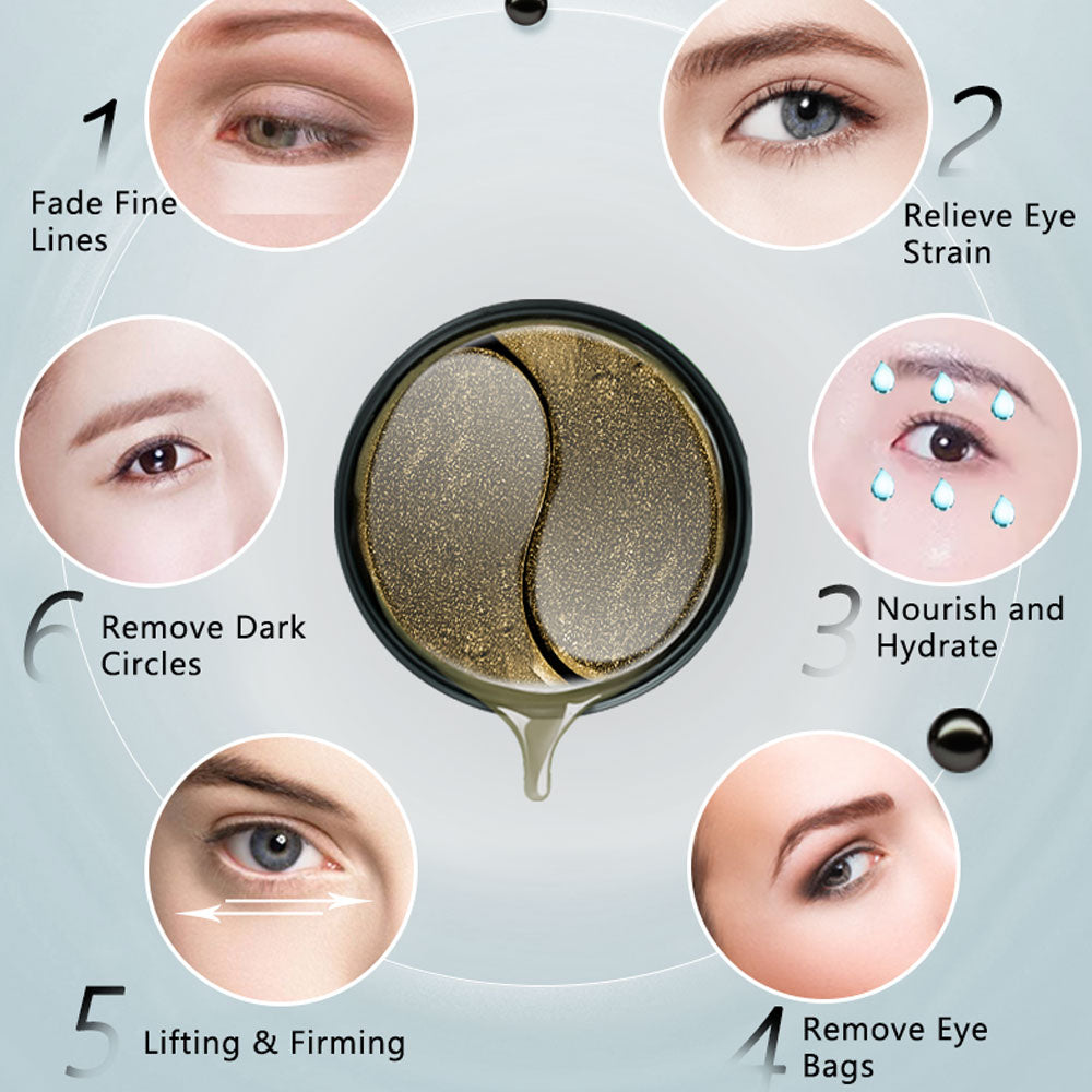 ARTISCARE Seaweed/Black Pearl Collagen Eye Patches Remove Dark Circle Anti wrinkle Sleep Eye Mask Moisturizing Eye Care 120pcs