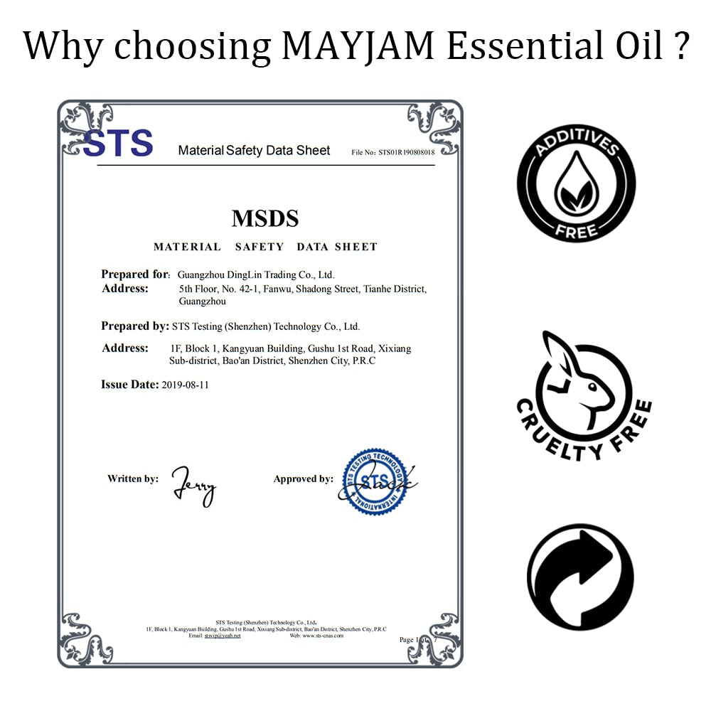 MAJYAM 30ml Pure Natural Tea Tree Essential Oils Diffuser Aromatic Oil Eucalyptus Mint Lemon Rosemary Cinnamon Lemongrass Oil
