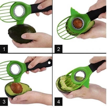 Avocado Slicer Cutter Peeler & Storage Box Portable Creative Cover Fruit Kitchen Tools Frutero Gadget and Inteligentes