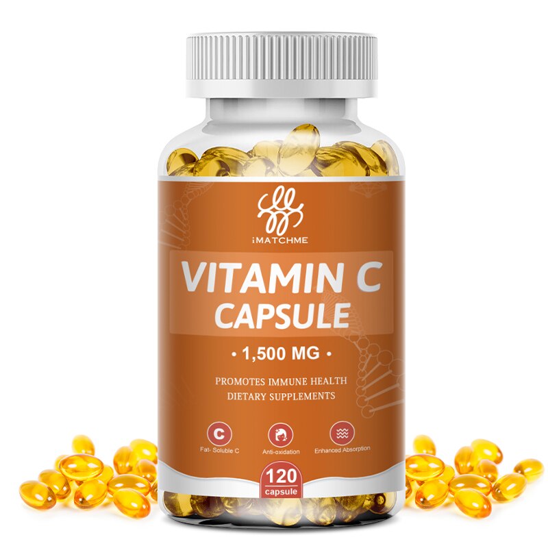 Free Shipping Vitamin C Capsules VC and Mineral Supplement To Whitening Skin Boost Immune Syetem Suitable For Whole Family