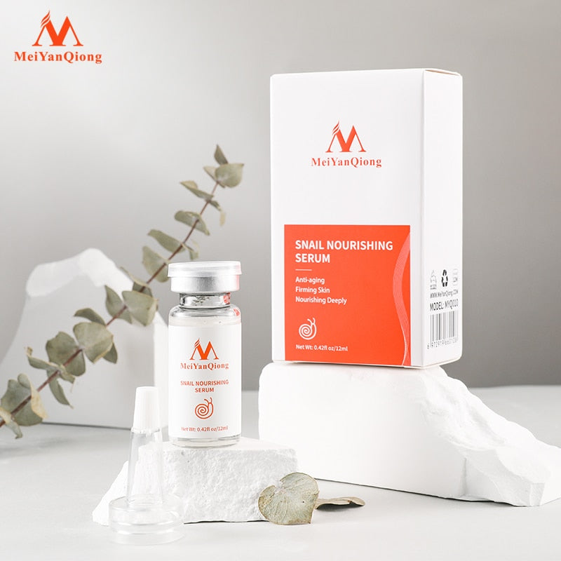 MeiYanQiong Natural Pure Snail Essence Liquid Hyaluronic Acid Whitening Spot Snail Essence Acne Rejuvenation Essence Skin Care