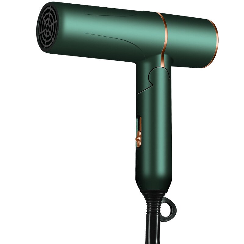 Portable Anion Hair Dryer High Power Blue Light Anion Anti-static Modeling Household Heating Hot Cooling Air Foldable Hairdryer