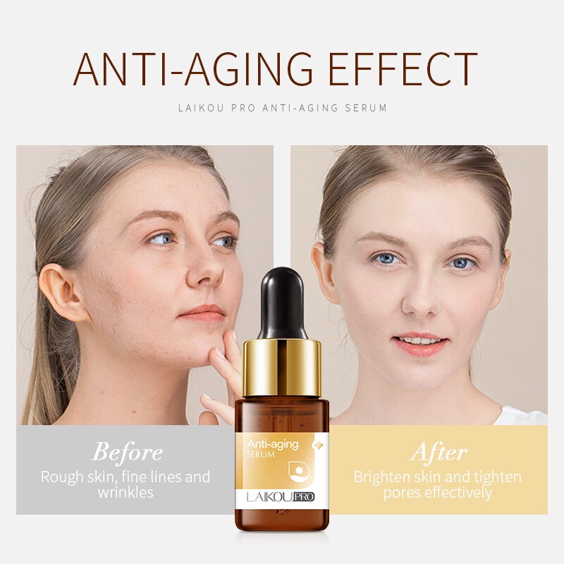 LAIKOU Serum Japan Sakura Essence Anti-Aging Hyaluronic Acid Pure 24K Gold Whitening Vitamin C Face Serum Face Skin Care Korea