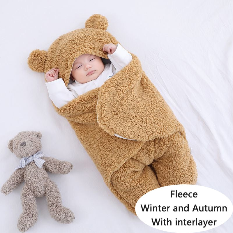 Soft Newborn Baby Wrap Blankets Baby Sleeping Bag Envelope For Newborn Sleepsack 100% Cotton Thicken Cocoon for Baby 0-9 Months