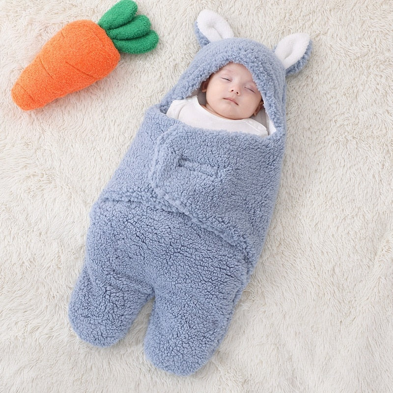 Soft Newborn Baby Wrap Blankets Baby Sleeping Bag Envelope For Newborn Sleepsack 100% Cotton Thicken Cocoon for Baby 0-9 Months
