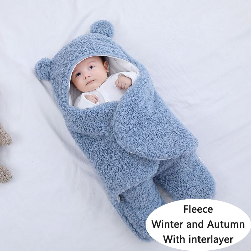 Soft Newborn Baby Wrap Blankets Baby Sleeping Bag Envelope For Newborn Sleepsack 100% Cotton Thicken Cocoon for Baby 0-9 Months