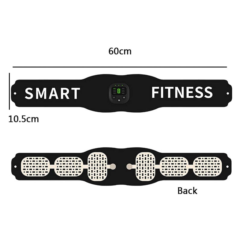 EMS Abdominal Toning Belt Abdomen Vibration Body Slimming Belt Trainer Electric Muscle Stimulator Weight Lost Fitness Equipment