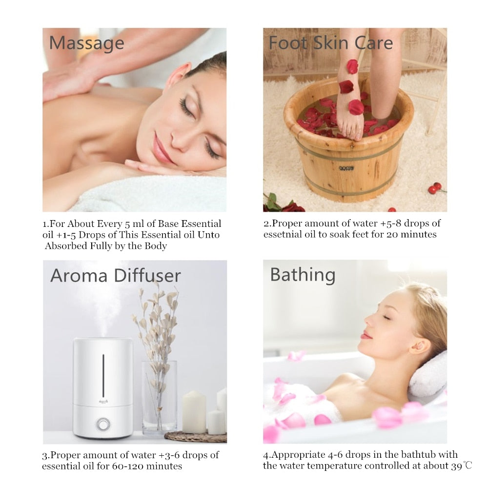 10ml Cedarwood Essential Oil Pure Natural Essential Oils Vetiver Citronella Ylang Ylang Diffuser Aroma Oil for Hair Care