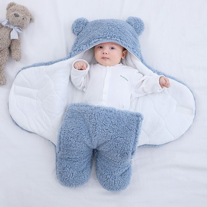 Soft Newborn Baby Wrap Blankets Baby Sleeping Bag Envelope For Newborn Sleepsack 100% Cotton Thicken Cocoon for Baby 0-9 Months