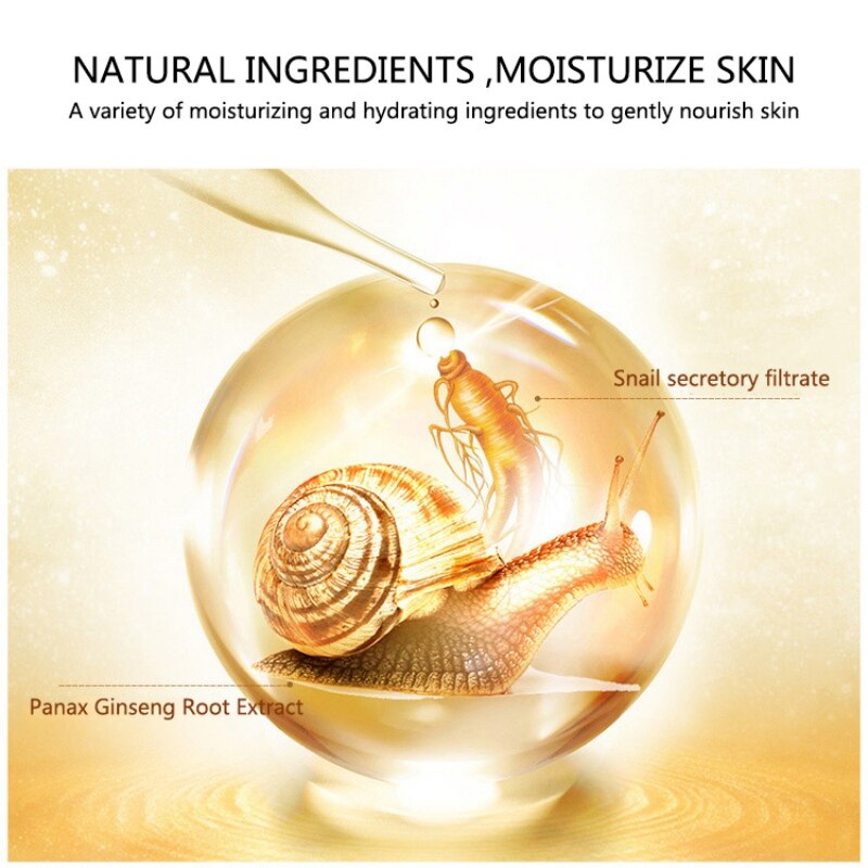 Moisturizing Shrinking Pores Firming Skin Snail Face Essence Hydrating Serum Brighten Skin Color Facial Skin Care Serum