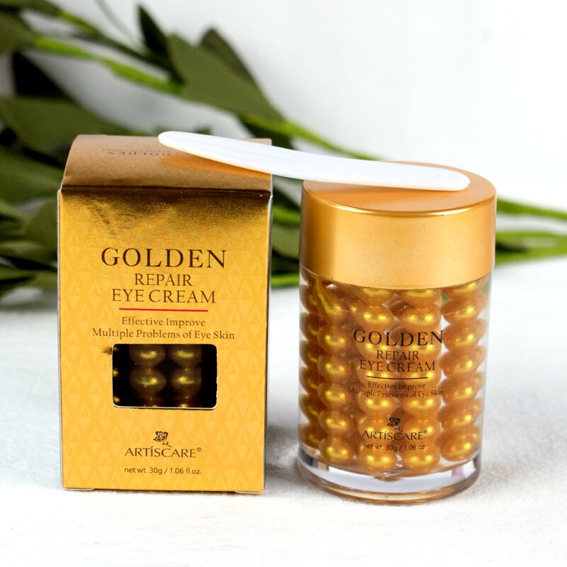 ARTISCARE Golden Eye Cream + Anti Wrinkles Eye Serum Roller Massager Anti Fine Lines Dark Circles Anti-Aging Eye Care