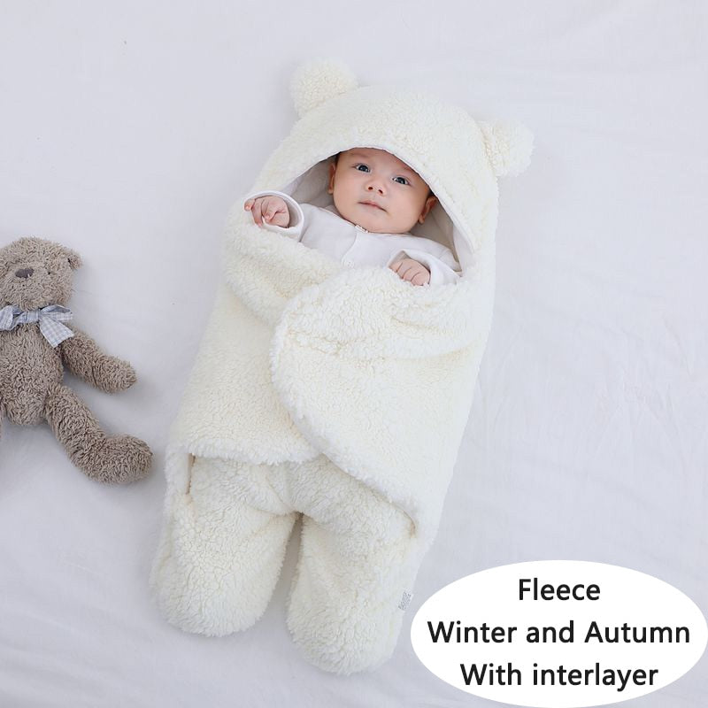 Soft Newborn Baby Wrap Blankets Baby Sleeping Bag Envelope For Newborn Sleepsack 100% Cotton Thicken Cocoon for Baby 0-9 Months