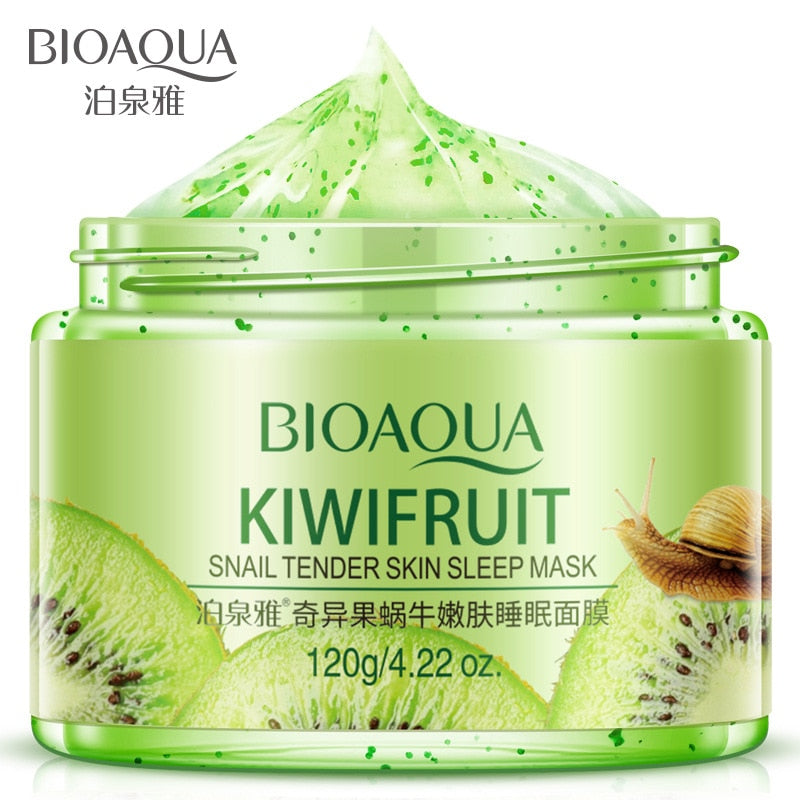 Bioaqua Sleeping Mask No-Wash Pomegranate Kiwif Fruit Face Masks Skin Care For Moisturizing Soothing Repair Night Cream