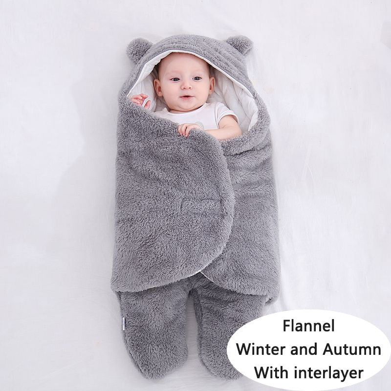 Soft Newborn Baby Wrap Blankets Baby Sleeping Bag Envelope For Newborn Sleepsack 100% Cotton Thicken Cocoon for Baby 0-9 Months