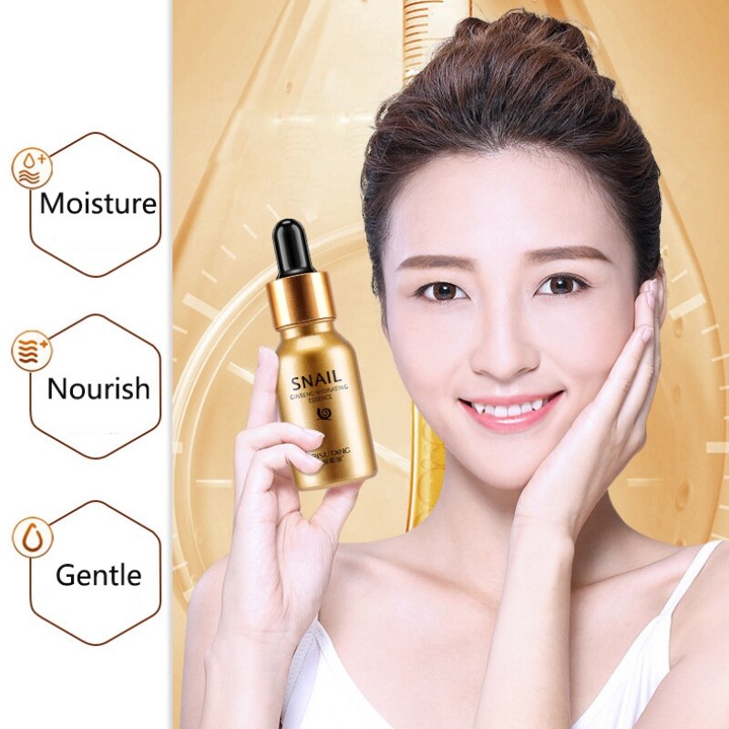 Moisturizing Shrinking Pores Firming Skin Snail Face Essence Hydrating Serum Brighten Skin Color Facial Skin Care Serum