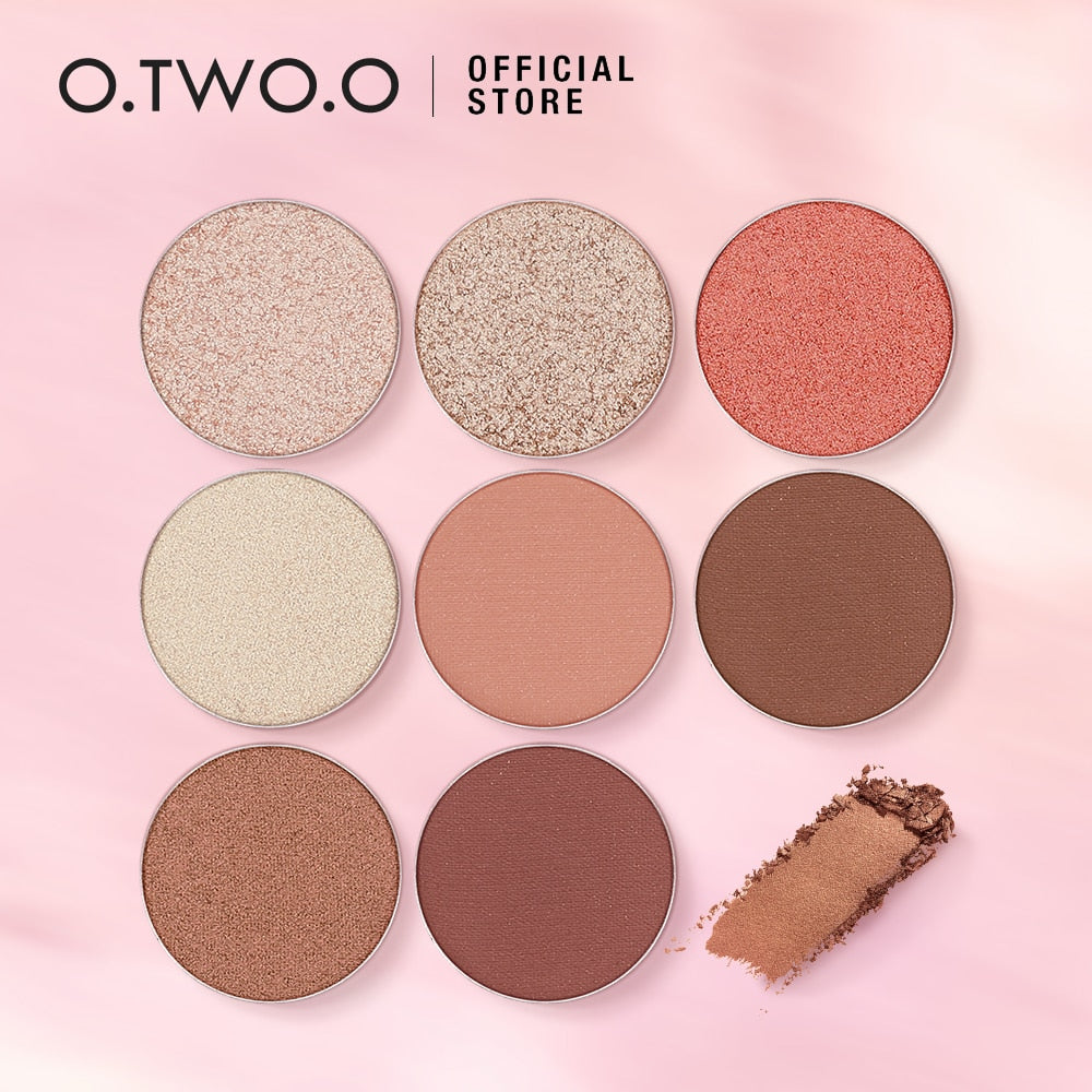 O.TWO.O Eyeshadow Trial Pack Cosmetics Shimmer Shadows Long-lasting Glitter Eye Shadow Sample Size Makeup