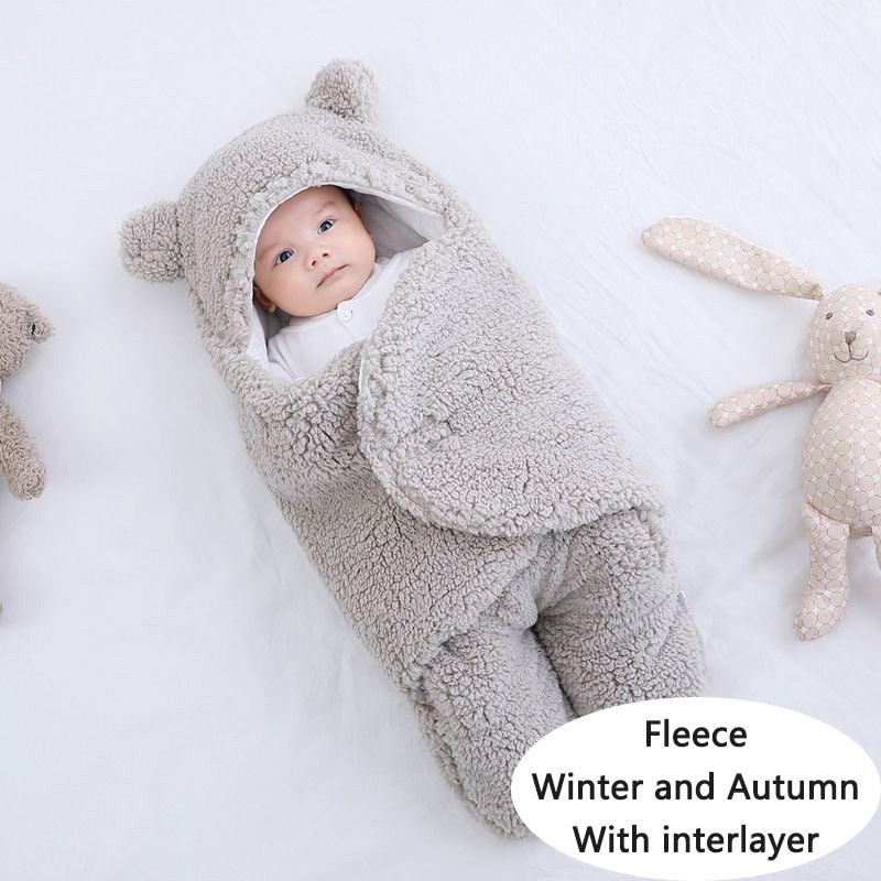 Soft Newborn Baby Wrap Blankets Baby Sleeping Bag Envelope For Newborn Sleepsack 100% Cotton Thicken Cocoon for Baby 0-9 Months