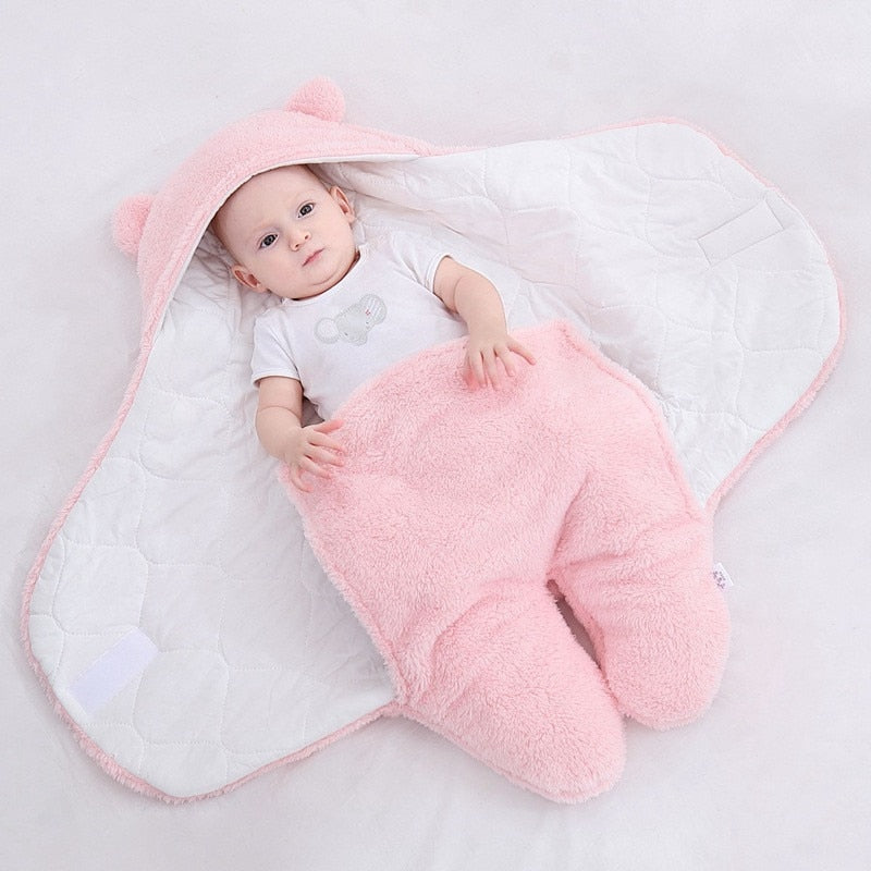 Soft Newborn Baby Wrap Blankets Baby Sleeping Bag Envelope For Newborn Sleepsack 100% Cotton Thicken Cocoon for Baby 0-9 Months