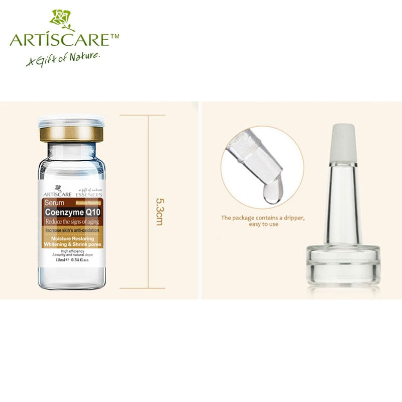 ARTISCARE Coenzyme Q10 Serum anti aging whitening and minimize pores essence tighten and flabby skin Best Skin Care cream 3Pcs