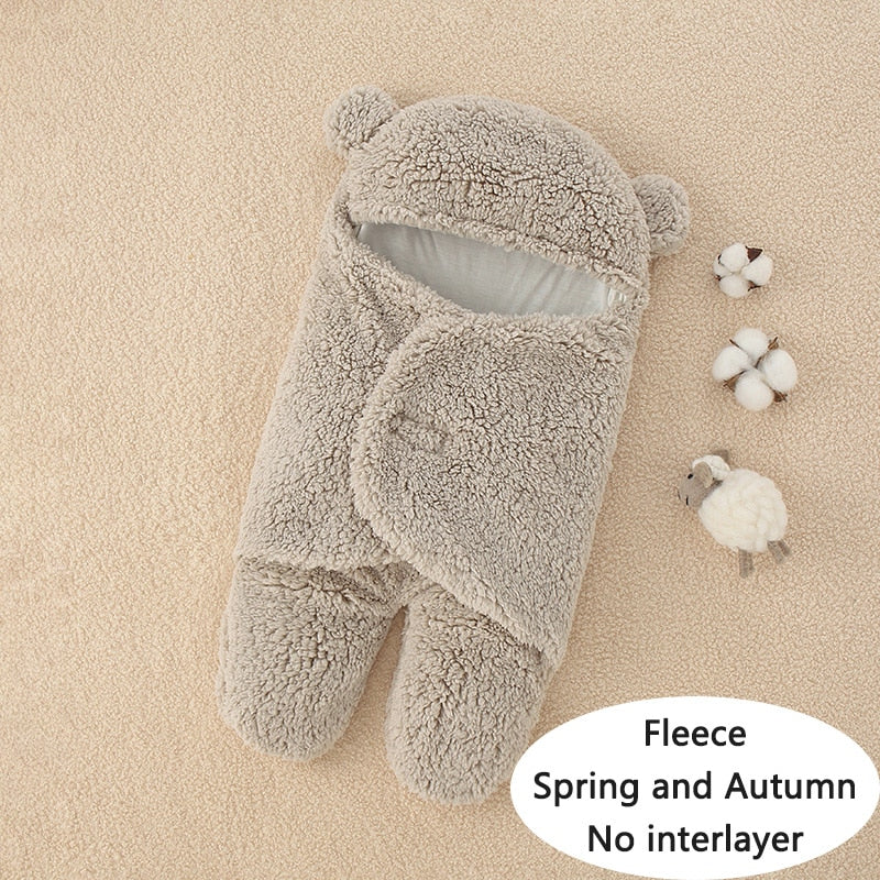 Soft Newborn Baby Wrap Blankets Baby Sleeping Bag Envelope For Newborn Sleepsack 100% Cotton Thicken Cocoon for Baby 0-9 Months