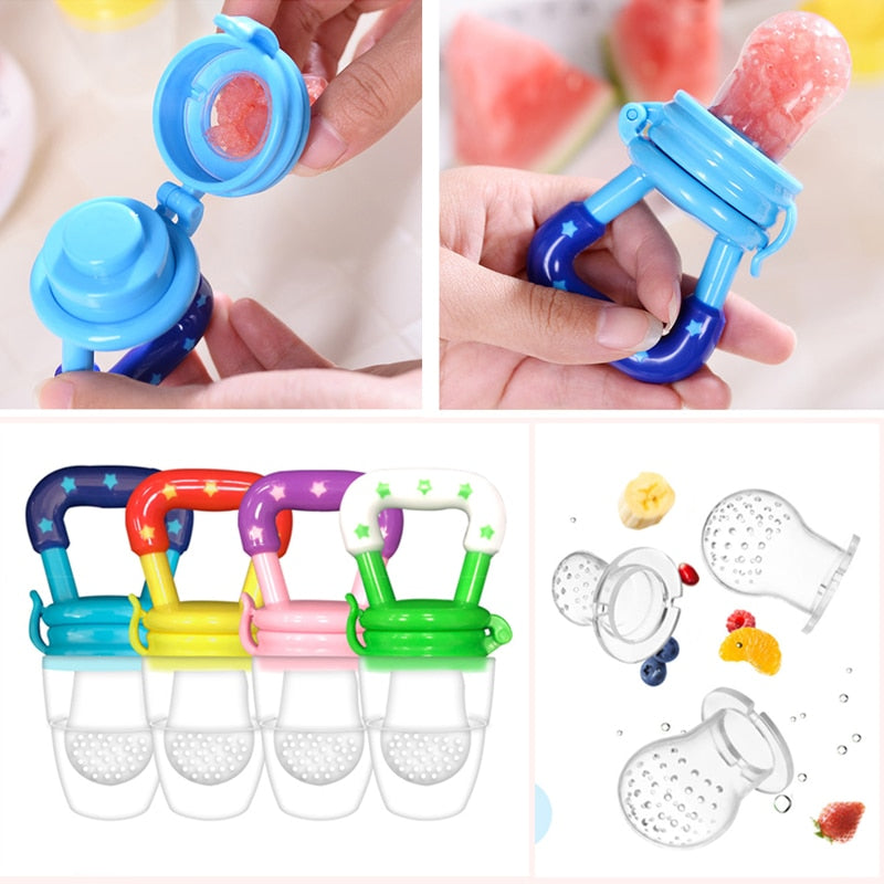 Baby Nipple Fresh Food Nibbler Infant Nipple Soother Toddler Pacifier Feeder For Fruits Food Feeding Pacifier Bottles