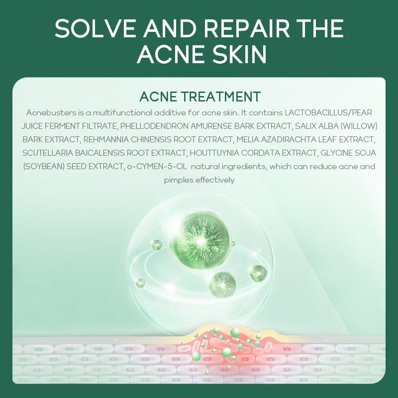 LAIKOU Tea Tree Acne Cream Anti-Acne Oil Control Repair Fade Acne Spots Shrink Pores Whitening Moisturizing Face Gel Skin Care