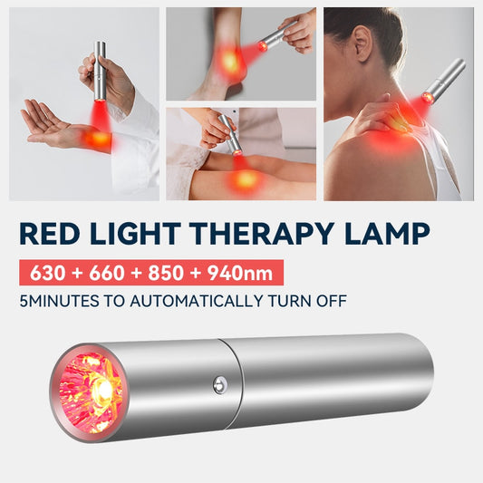 Red Light Therapy LED Infrared Acne Treatment Firm Skin Anti-aging Wrinkles Laser Pointer Laser Acne Pen EMS Facial Care