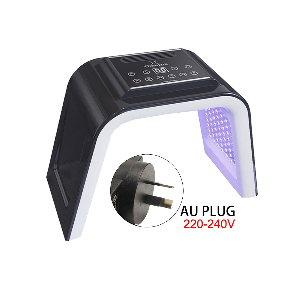 Home beauty salon 7-color LED light therapy facial mask PDT spectrometer skin moisturizing spray cold hot compress red blue ligh