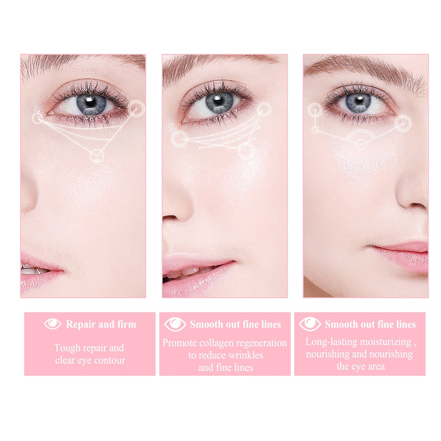 Magic Remove Wrinkles Eye Cream Lift Firming Removal Dark Circles Eye Bag Fade Fine Lines Brighten Moisturizing Beauty Skin Care