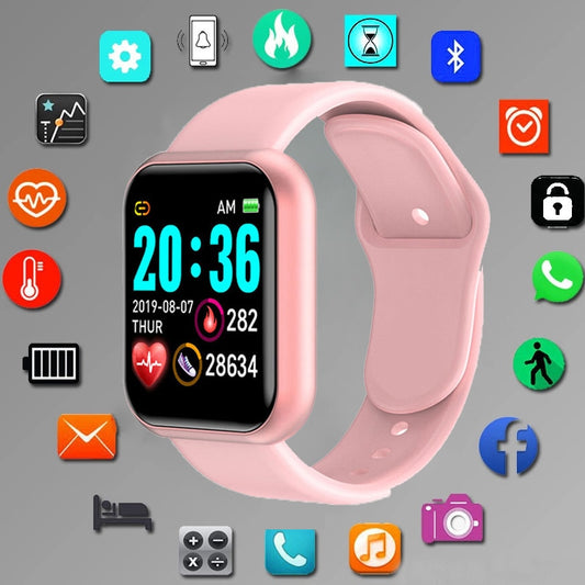Smart Sport Watches Women Men Fitness Bracelet Tracker Steps Calorie Health Monitor Bluetooth Digital Wristwatch For Android IOS