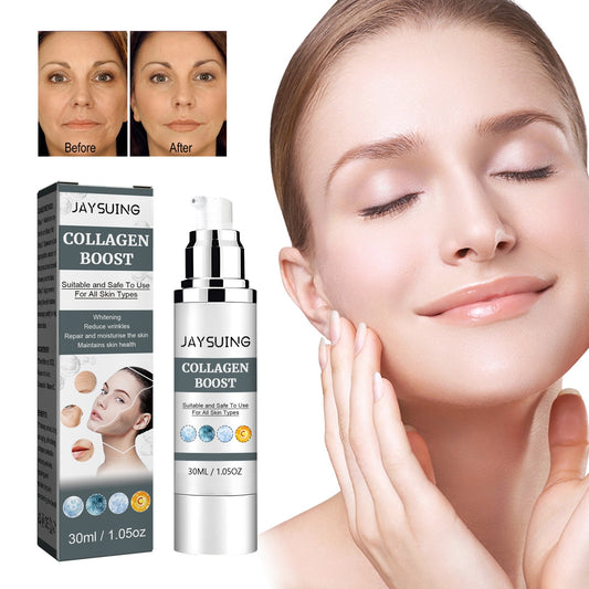 Collagen Anti Wrinkle Serum Lifting Face Firming Improve Fine Lines Anti Aging Facial Care Skin Pore Shrinker Face Booster Cream