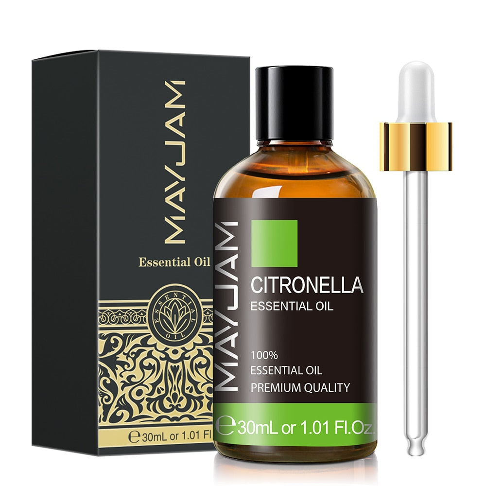 30ml Pure Natural Essential Oils Rose Lavender Jasmine Vanilla Eucalyptus Mint Sandalwood Lemon Cinnamon Tea Tree Essential Oil