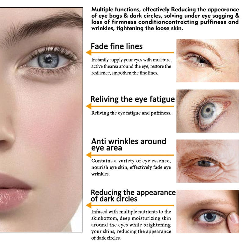 Peptide Anti-Wrinkle Eye Serum Collagen Massage  Cream Remove Dark Circles Eye Bags Puffiness Firming Skin Anti Aging Eye Care