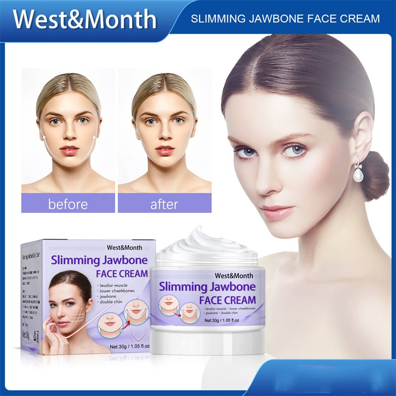 Face Lifting Firming Cream Slimming Facial Massage Fade Fine Lines Improve Double Chin Anti-wrinkle Whitening Brighten Skin Care
