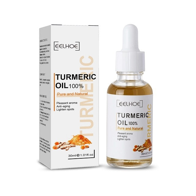 Turmeric Serum Whitening Freckle Dark Spots Organic Turmeric Oil Brighten Dark Skin Pigmentation Anti Aging Anti Wrinkle Essence
