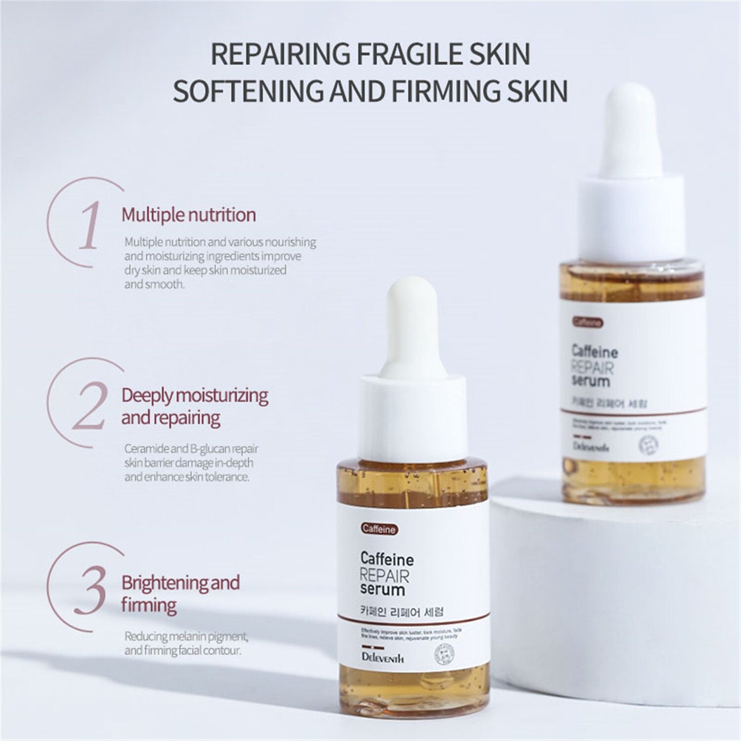 DEleventh Face Serum Anti Aging Repair Essence Firming Korean Skin Care Shrink Pore Anti Wrinkle Whitening Moisturizing Cosmetic