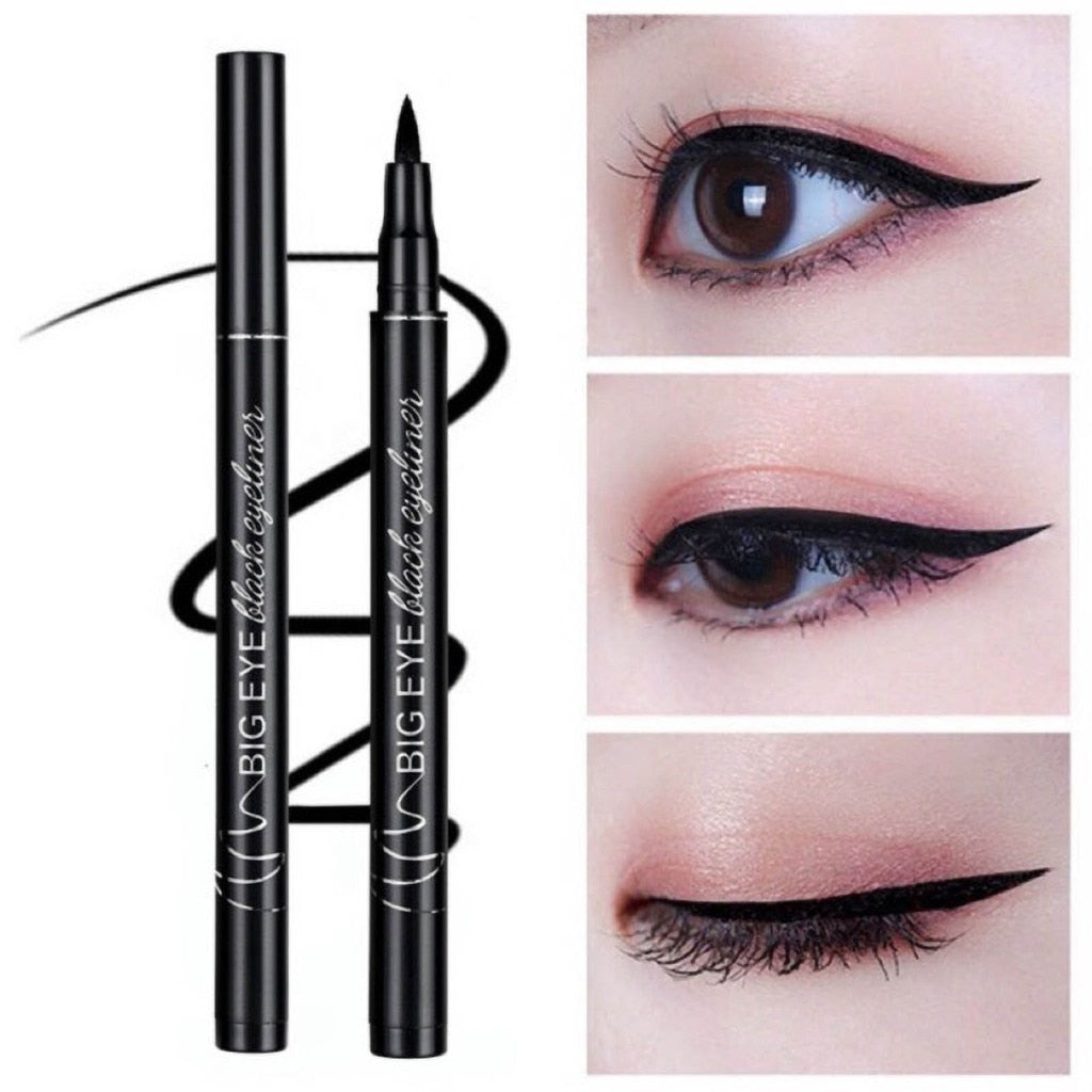 Lemooc Black Liquid Eyeliner Eye Make Up Super Waterproof Long Lasting Eye Liner Easy to Wear Eyes Makeup Cosmetics Tools