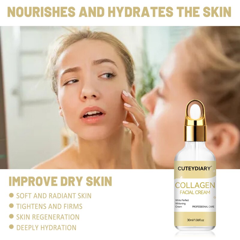 Collagen Facial Essence Moisturizing Moisturizing Oil Control Essence Lifting Firming Moisturizing Skin Korean Cosmetics