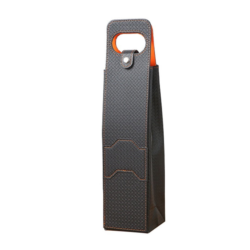 Manufacturers Wholesale Wine Bags Of Wine Packaging Gift Boxes Red Wine Only Leather Box Red Black Brown