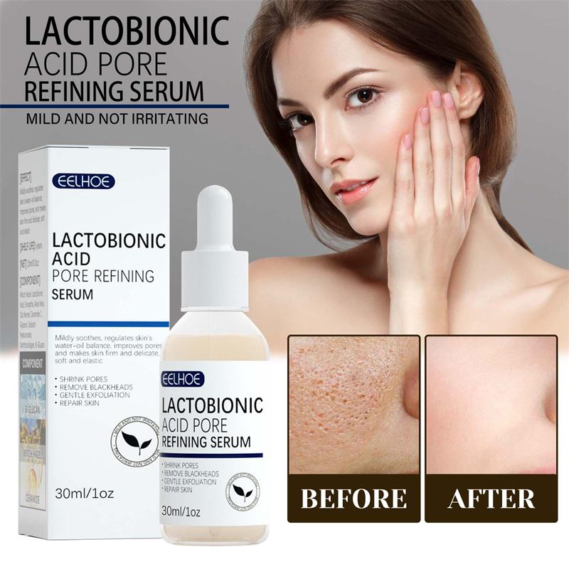Effective Shrink Pores Facial Serum Smooth Pores Repair Essence Improve Blackheads Oil Control Moisturizing Nourishing Skin Care