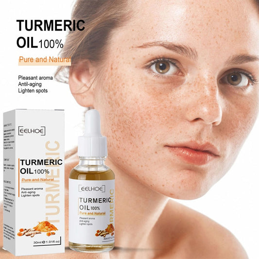 Turmeric Face Serum Lighten Spots Essential Oils Turmeric Oil Anti Aging Remove Dark Spots Pigmentation Corrector Skin Care 30ml
