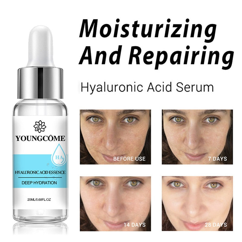 20ML Japan Sakura Essence Anti Aging Hyaluronic Acid Pure 24K Gold Whitening Vitamin C Anti Wrinkle Face Serum Care Skin