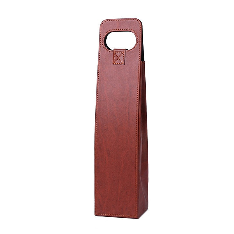 Manufacturers Wholesale Wine Bags Of Wine Packaging Gift Boxes Red Wine Only Leather Box Red Black Brown