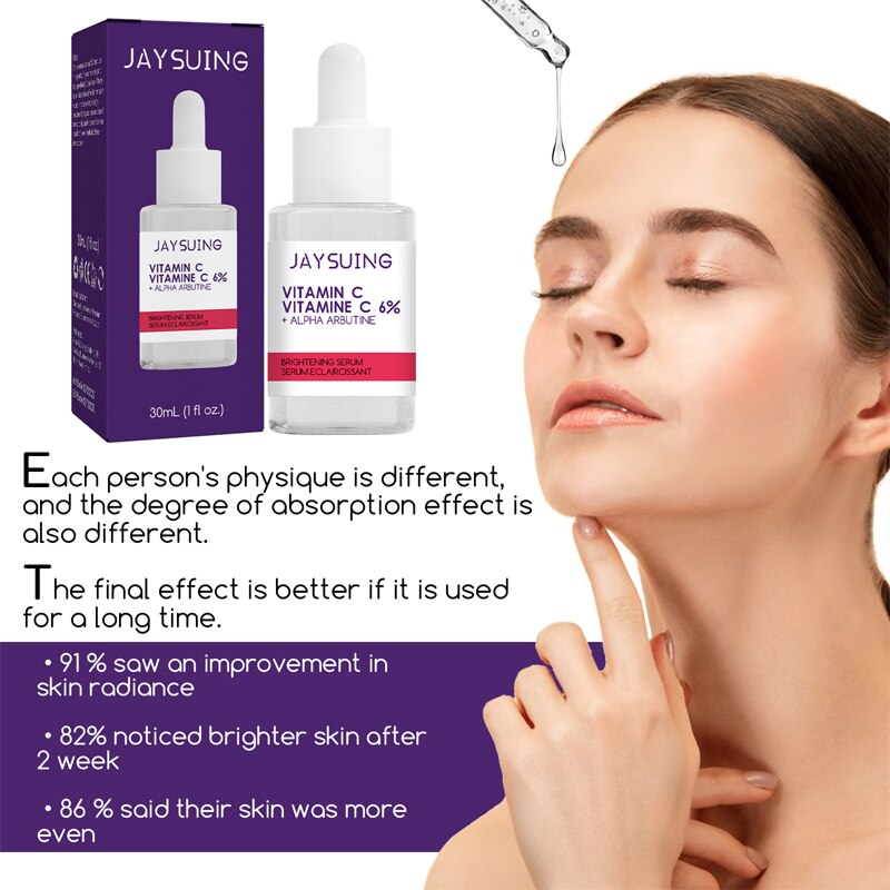 Vitamin C Whitening Freckle Face Serum Remove Melasma Acne Dark Spots Pigmentation Brighten Moisturizing Nourish Skin Care 30ml