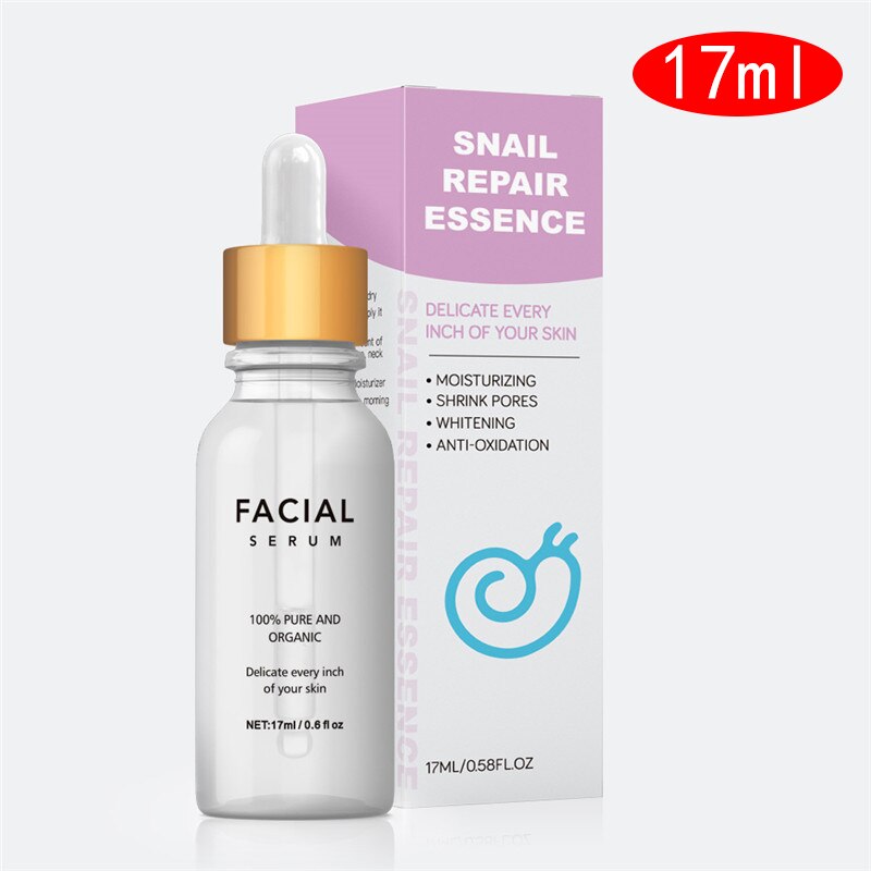 17ml Whitening Serum Snail Serum Brighten Blemish Freckle Remover Natural Moisturizing Face Serum Essence Korea Skin Care