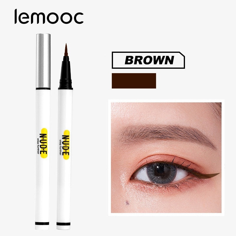 Lemooc Black Liquid Eyeliner Eye Make Up Super Waterproof Long Lasting Eye Liner Easy to Wear Eyes Makeup Cosmetics Tools