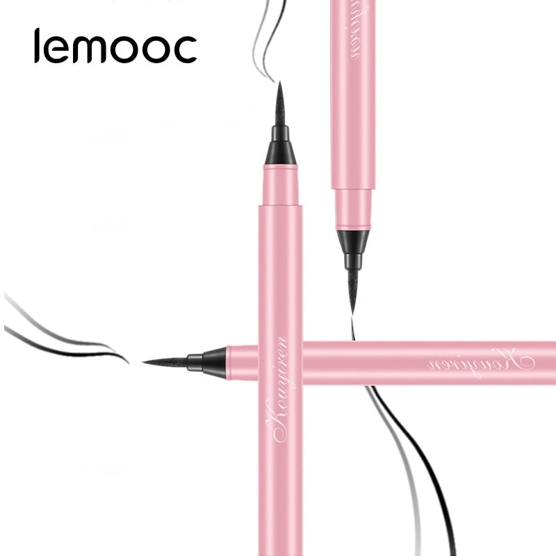 Lemooc Black Liquid Eyeliner Eye Make Up Super Waterproof Long Lasting Eye Liner Easy to Wear Eyes Makeup Cosmetics Tools