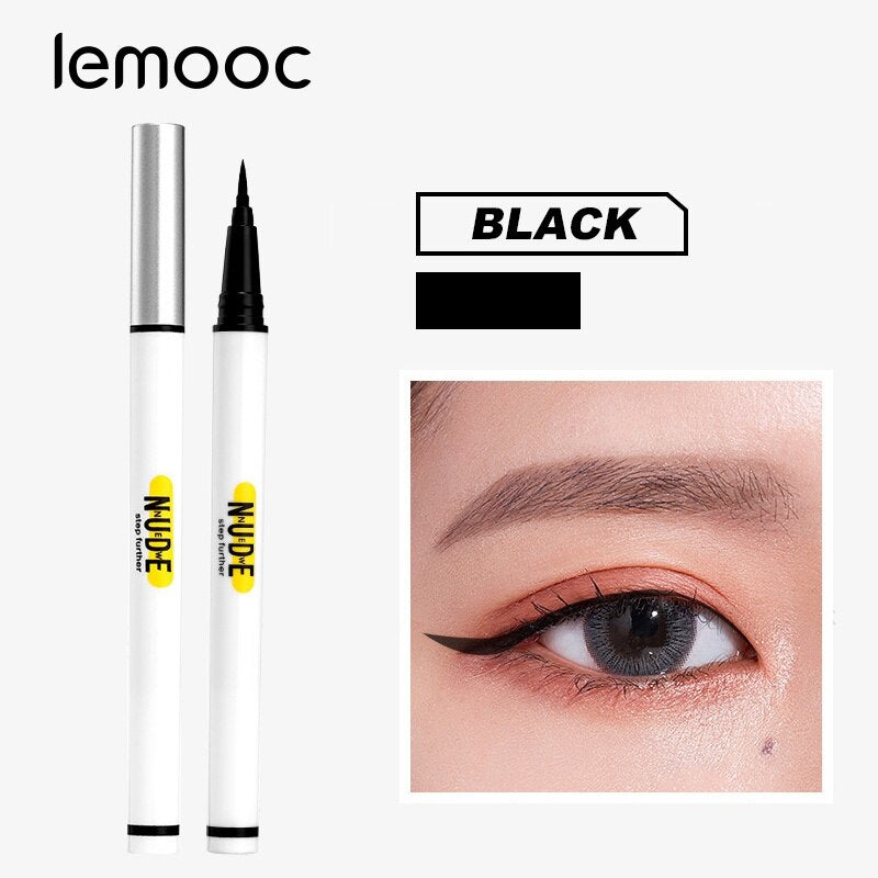 Lemooc Black Liquid Eyeliner Eye Make Up Super Waterproof Long Lasting Eye Liner Easy to Wear Eyes Makeup Cosmetics Tools