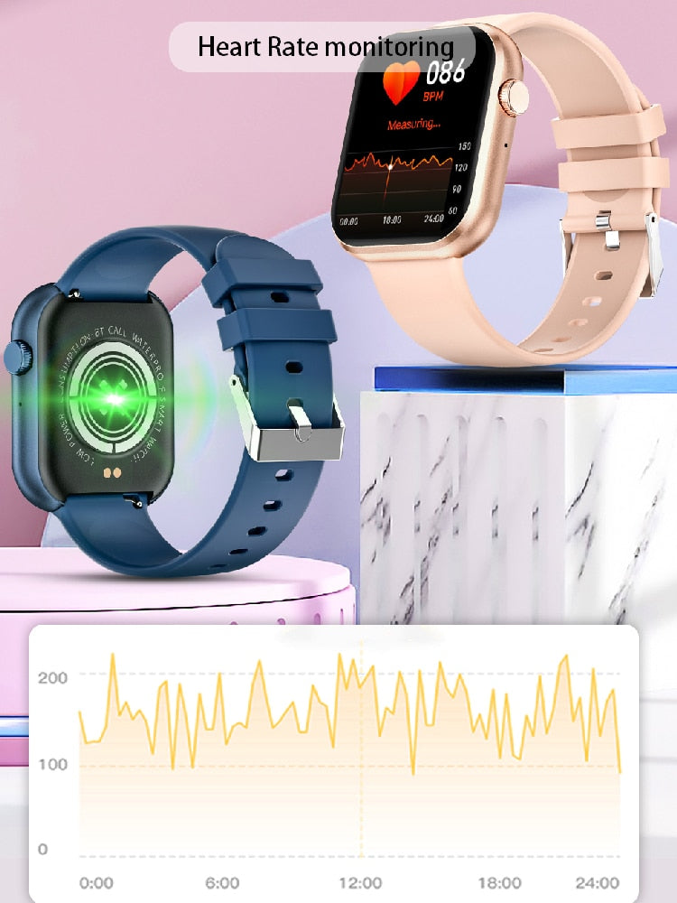 SENBONO 2023 New Women's Smart Watch Bluetooth Call Sport Watch Music Player Fitness Tracker Heart Rate Smartwatch Women Men+BOX
